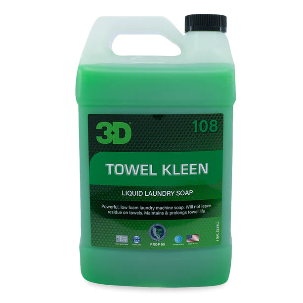 3D Towel Kleen Microfiber Detergent 64oz - Detailing Connect