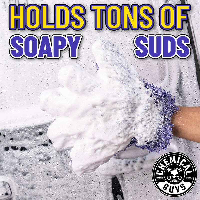 CHEMICAL GUYS FURRY FIVE FINGER STRANGER HELPFUL HANDY DETAILING MITT - Detailing Connect