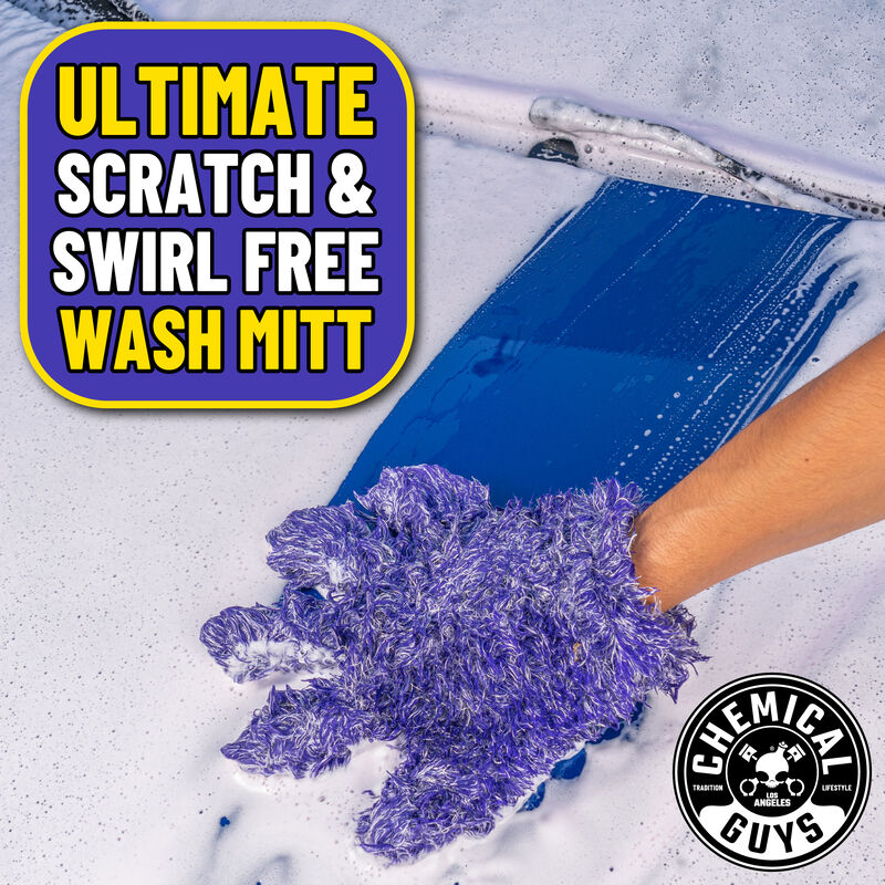 CHEMICAL GUYS FURRY FIVE FINGER STRANGER HELPFUL HANDY DETAILING MITT - Detailing Connect