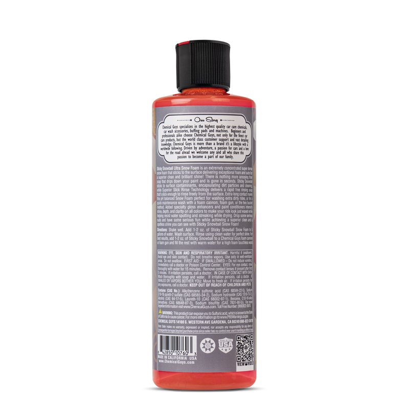 Chemical Guys Sticky Snowball Ultra Snow Foam Car Wash - Detailing Connect