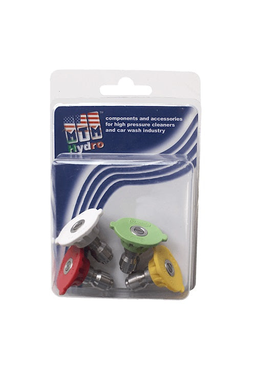 MTM Hydro 17.0156 QC Hydrojet SS 3.0 Power Washer Tips 4 Pack - Detailing Connect