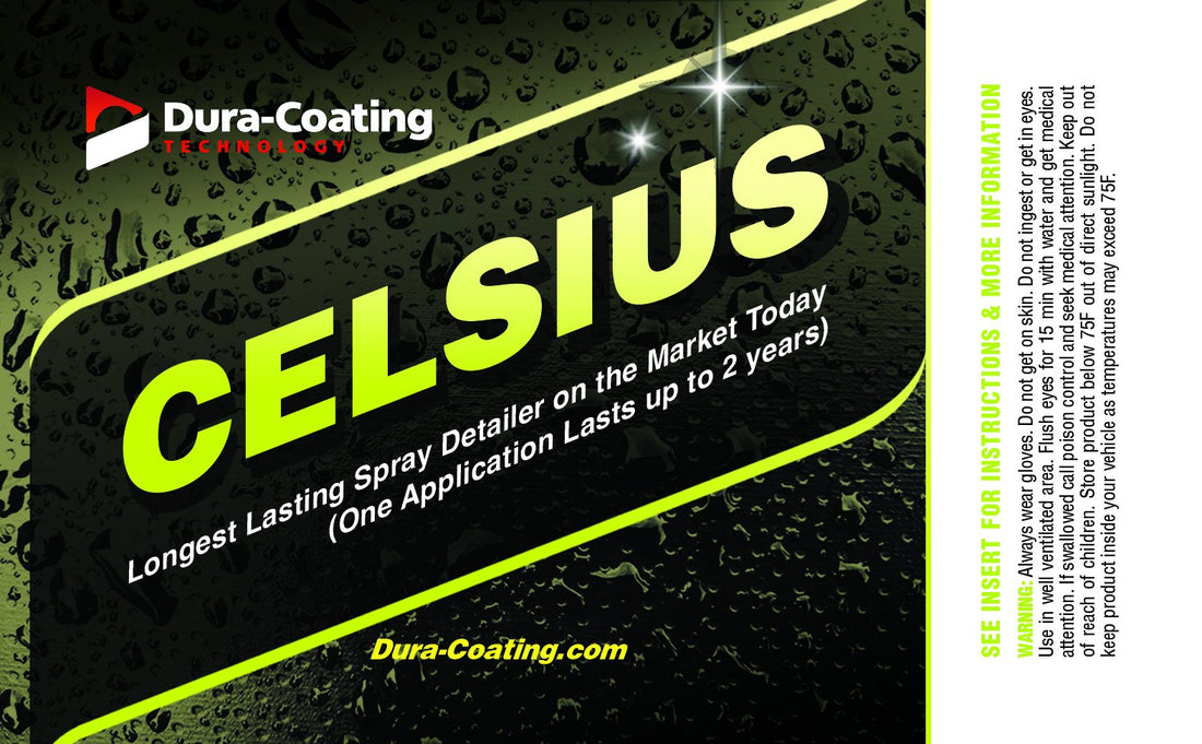 Dura-Coating Technology Celsius - 2+ Year Ceramic Nano Spray Coating - Detailing Connect