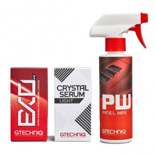 Gtechniq Panel Wipe, Crystal Serum Light and EXO 30ml - Detailing Connect