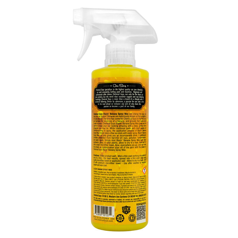 Chemical Guys Blazin' Banana Natural Carnauba Spray Wax - Detailing Connect