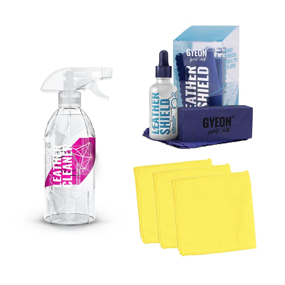 Gyeon Leather Clean and Shield Kit - Detailing Connect