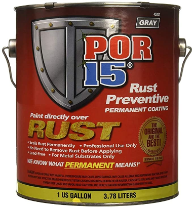 POR-15 45201 Rust Preventive Coating Gray - 1 Gallon - Detailing Connect