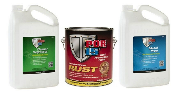 POR 15 Cleaner Degreaser / Metal Prep / Gloss Black 3 Gallon Kit - Detailing Connect