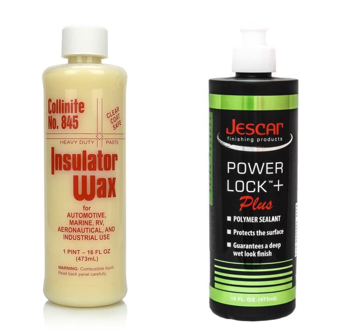 Collinite 845 Wax & Jescar Powerlock Plus Combo 16oz - Detailing Connect