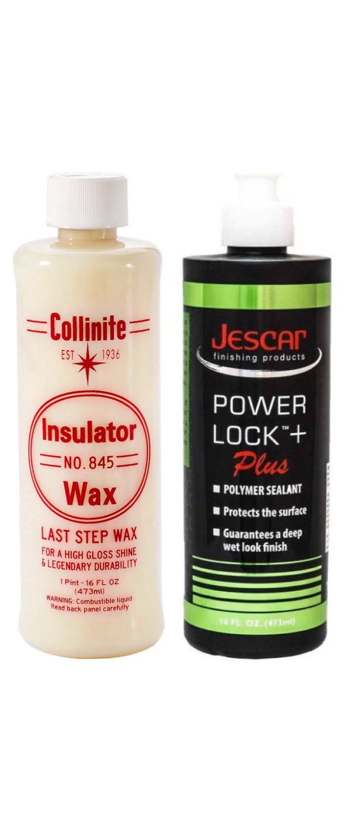 Collinite 845 Wax & Jescar Powerlock Plus Combo 16oz - Detailing Connect