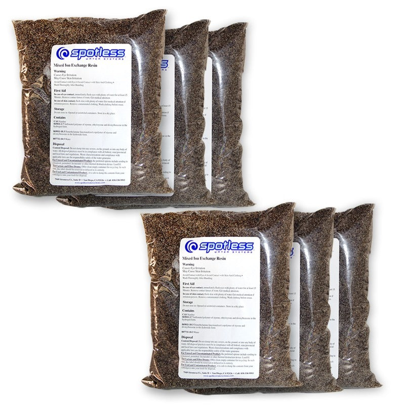 Spotless Water Systems R6-20 Six Replacement Resin For DIW/C-20 - Detailing Connect