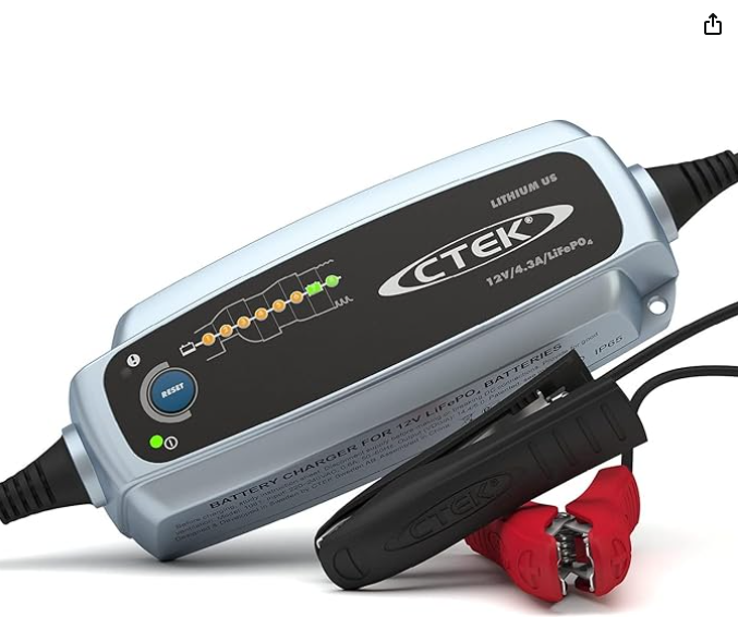 CTEK 56-926 Lithium US | Fully Automatic Lithium Ion Phosphate LiFePO4 Battery Charger - Detailing Connect