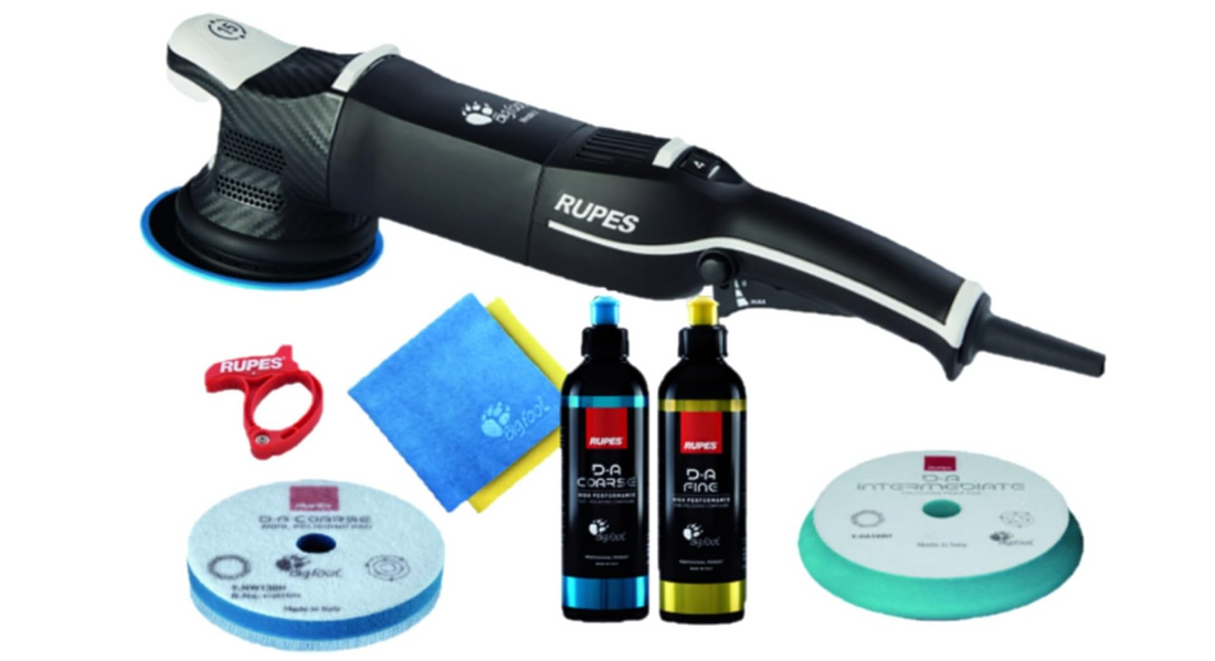 RUPES Bigfoot LHR15V/BAS Mark V Random Orbital Polisher Kit for Car Detailing & Removing Scratches - Detailing Connect