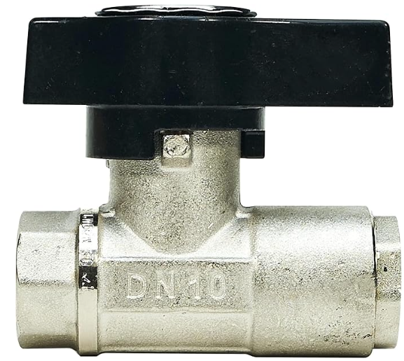 MTM Hydro Original DN10 Italian Brass Plated Ball Valve for Pressure Washing, Soft Washing and Industrial Applications - Detailing Connect