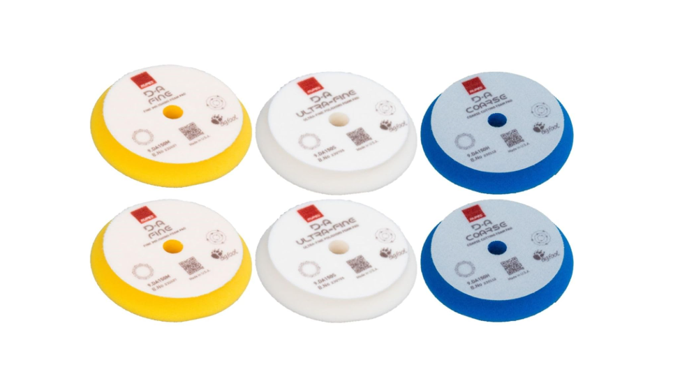 RUPES D-A Series 6" Orbital Foam Polishing Pads Bundle - Detailing Connect