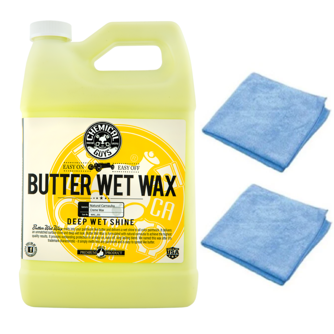 Chemical Guys WAC_201 - Butter Wet Wax ( 1 Gal ) 2 FREE TOWELS - Detailing Connect