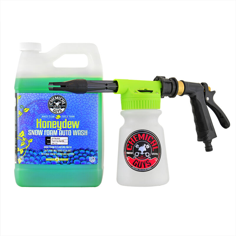 Chemical Guys Foam Blaster 6 Wash Gun & Honeydew Snow Foam Gallon