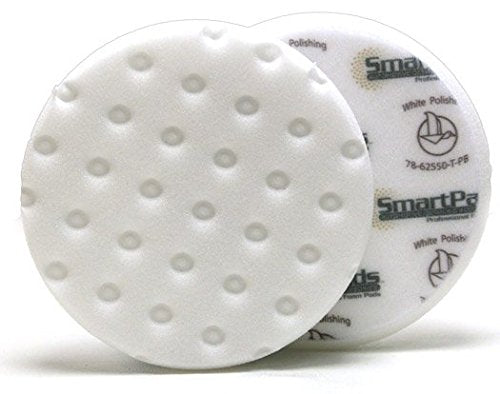 Lake Country CCS Smart Pads DA 6.5 inch Foam Pad (White, 6.5 inch) - Detailing Connect