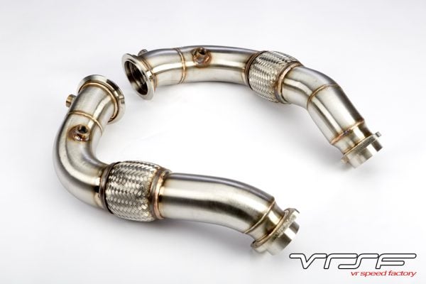 VRSF Stainless Steel Catless Downpipes for V8 N63 08-16 BMW 550i, 650i, 750Li, X5, X6 X5M & X6M - Detailing Connect