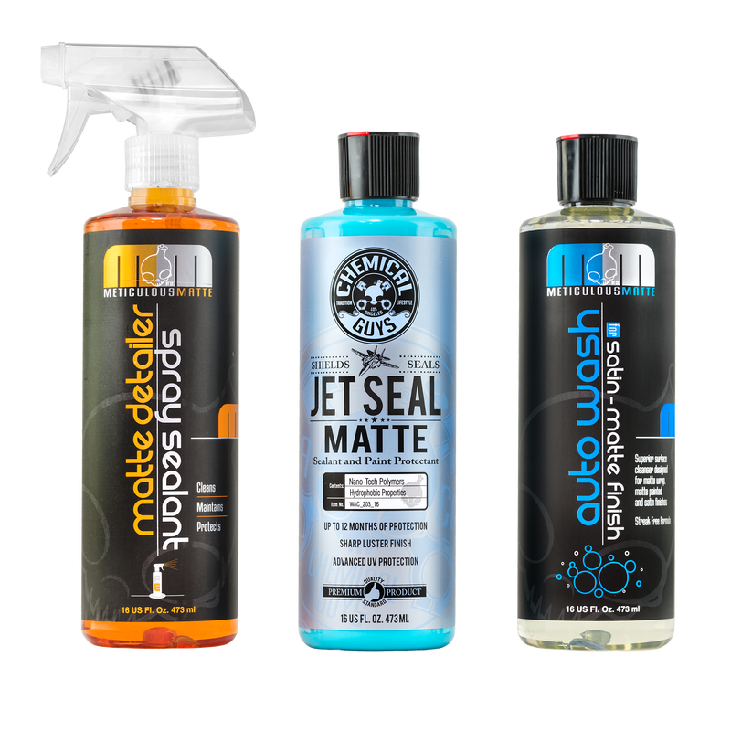 Chemical Guys Meticulous Matte Detailer & Spray Sealant 16oz + 2