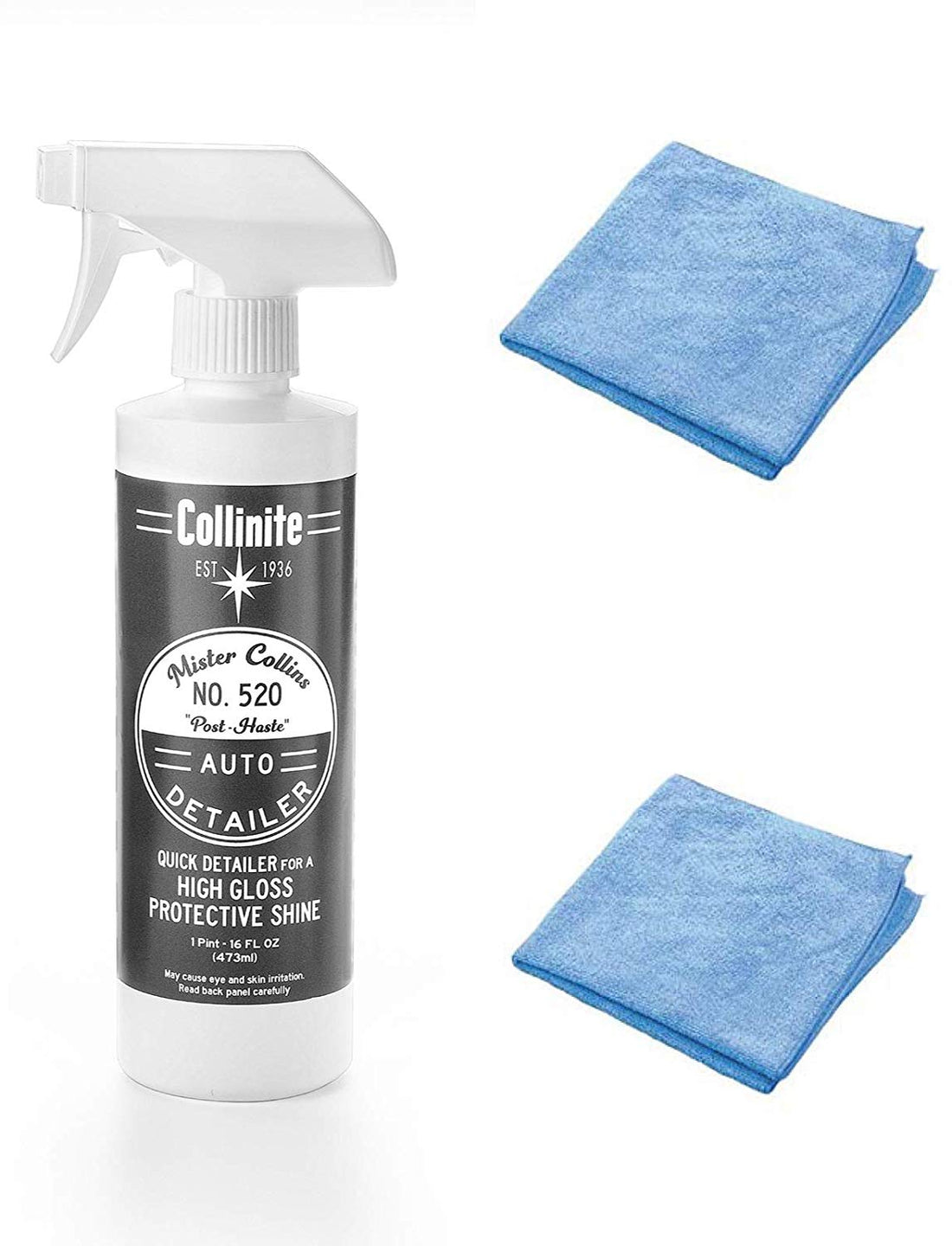 Collinite No. 520 Quick Detailer 16oz & Two Towels - Detailing Connect