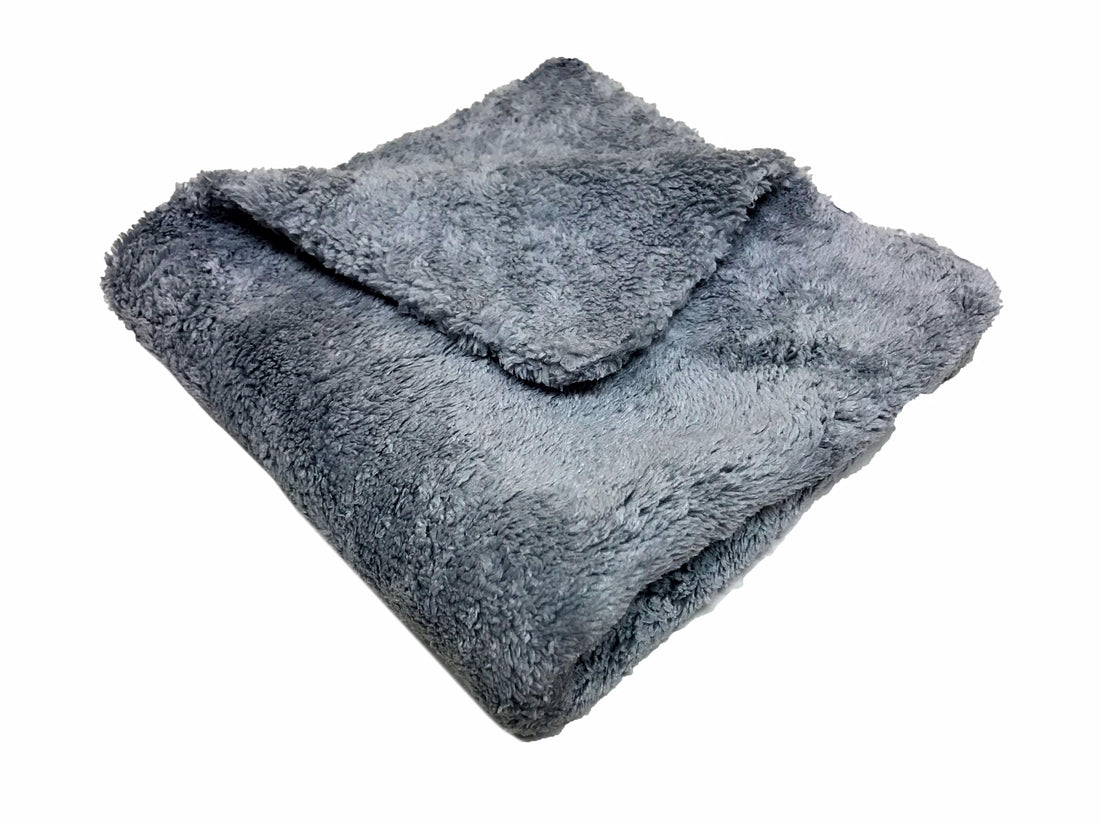Microfiber 16”x16” Edgeless Plush Towel Gray - Detailing Connect