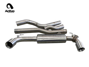 ACTIVE AUTOWERKE MKV A90/A91 SUPRA PERFORMANCE REAR EXHAUST 100MM CARBON FIBER STAINLESS TIPS - Detailing Connect