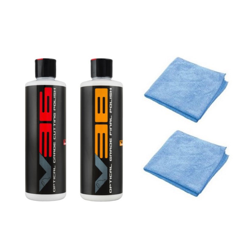 Chemical Guys V36 & V38 Ultimate Final Polish Kit + 2 Microfiber Towel –  Detailing Connect
