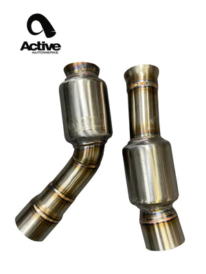 ACTIVE AUTOWERKE CONNECTING PIPES FOR F8X BMW M3 & M4 EQUAL LENGTH MIDPIPE (STRAIGHT PIPES) - Detailing Connect