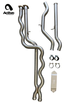 Active Autowerke F8X BMW M3 & M4 EQUAL LENGTH MID PIPE W/ STRAIGHT PIPES - Detailing Connect