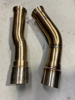 ACTIVE AUTOWERKE CONNECTING PIPES FOR F8X BMW M3 & M4 EQUAL LENGTH MIDPIPE (STRAIGHT PIPES) - Detailing Connect