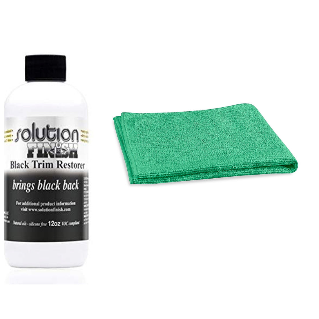 Solution Finish Black Plastic & Vinyl Restorer & Towel – Detailing