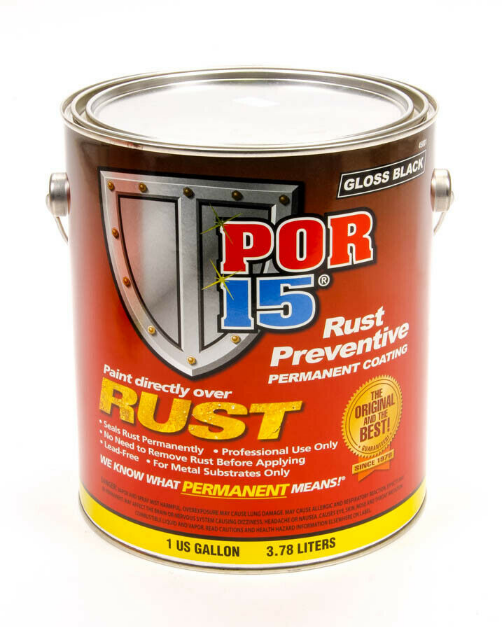 POR-15 45001 Rust Preventive Coating Gloss Black - 1 gallon - Detailing Connect