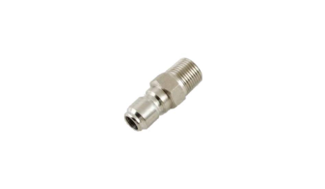 COMET QUICK CONNECT PLUG, STAINLESS STEEL 3/8″ MALE (MPT) - Detailing Connect