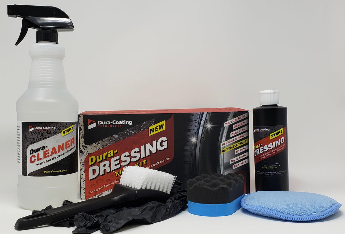 DURA-DRESSING TOTAL TIRE KIT XL (2-3 CARS/1 LARGE TRUCK) - Detailing Connect